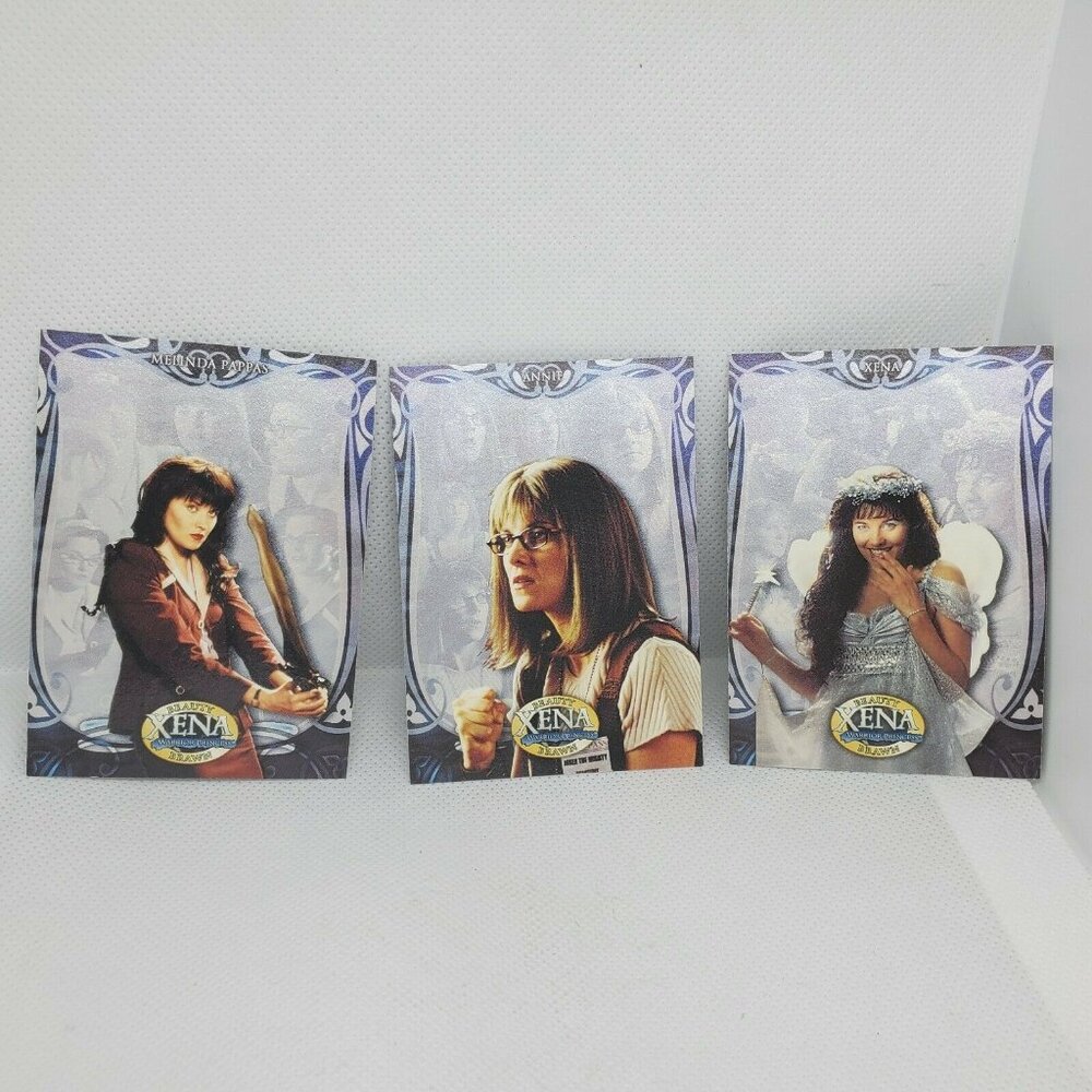 Xena Warrior Princess Non-Sports Trading Cards #7 #8 #9 – Beauty & Brawn